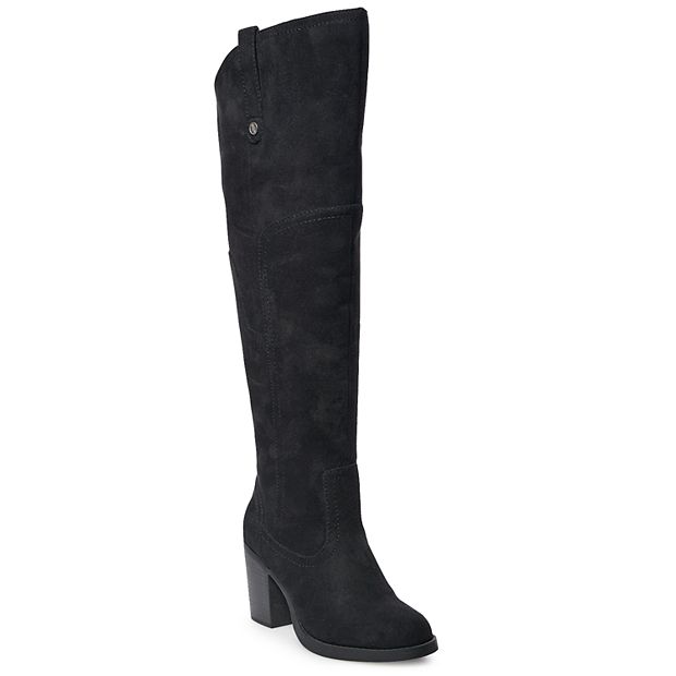 Kohls black suede on sale boots