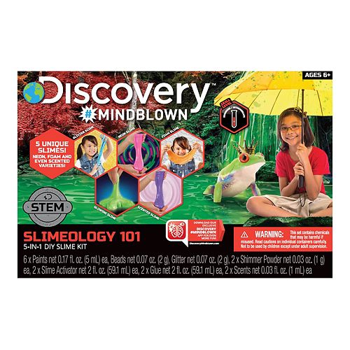 Discovery Mindblown Stem Slimeology 101 5 In 1 Diy Slime Kit