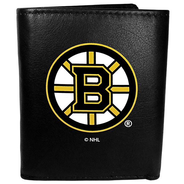 Rico St Louis Blues NHL Team Logo Embossed Brown Leather Trifold Wallet