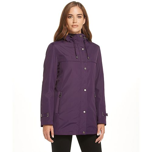 Women's Weathercast Hooded Midweight Bonded A-Line Jacket