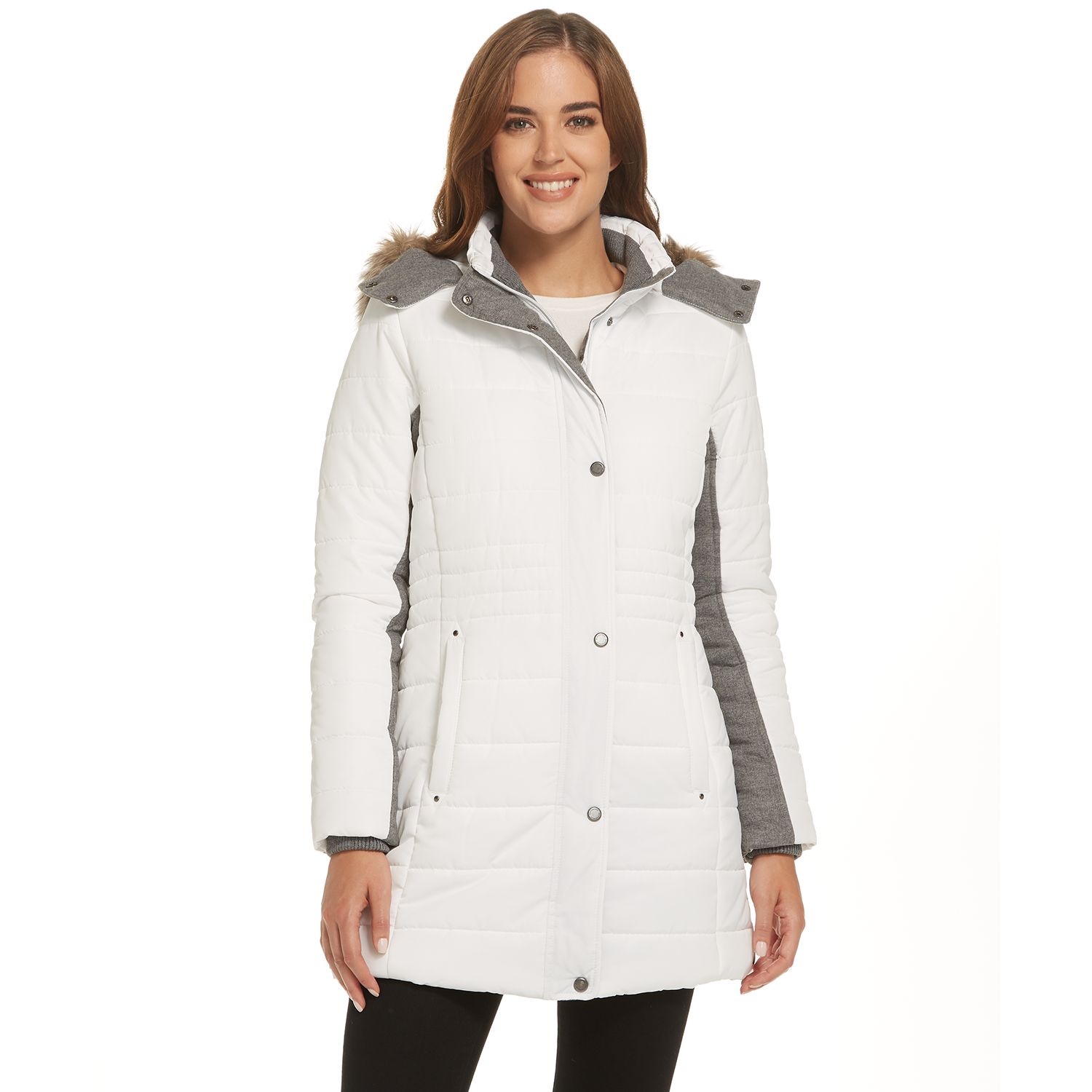 kohls puffer jacket womens