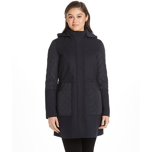 Women's Weathercast Midweight Mixed Media Quilted Anorak Jacket