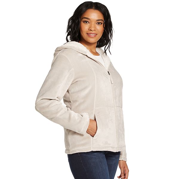New Womens Ladies Girls Fleece Hooded Coat Jacket All Sizes Plus Sizes S-5XL 