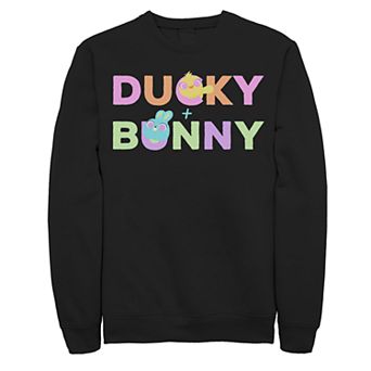 Juniors' Disney Pixar Toy Story 4 Ducky Bunny In A Name Fleece Sweater