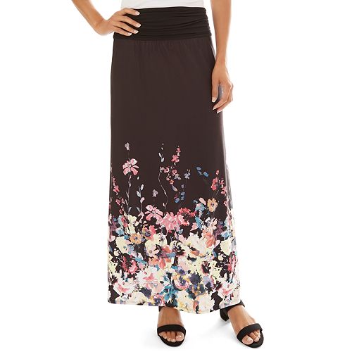 Women's Apt. 9® Print Column Maxi Skirt