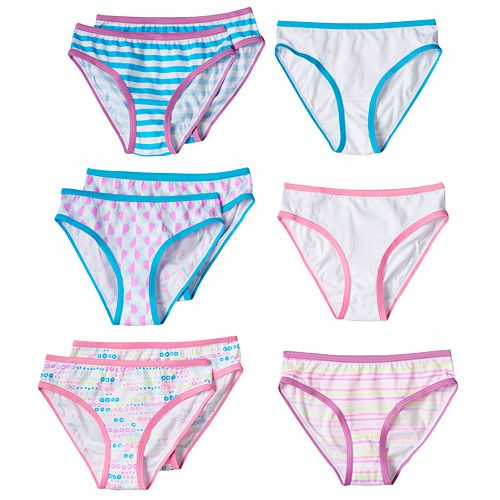 Girls 4-14 Maidenform 9-pk. Patterned Bikini Panties