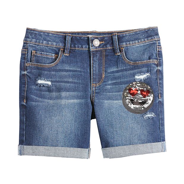 Kohls girls jean store shorts