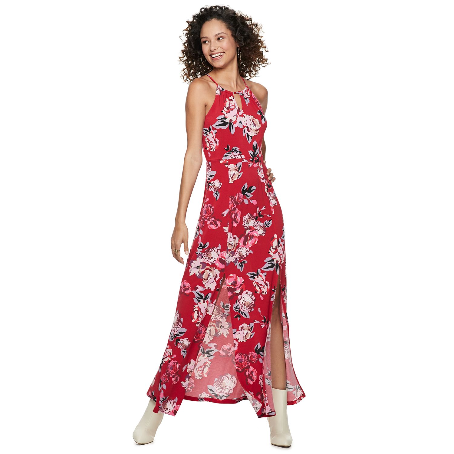 candies halter maxi dress