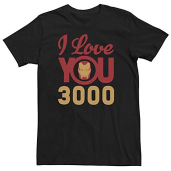 Men's Marvel Iron Man Love You 3000 Tee