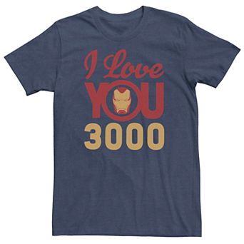 Men's Marvel Iron Man Love You 3000 Tee