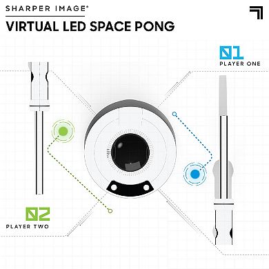 Sharper Image Virtual LED Space Pong Game