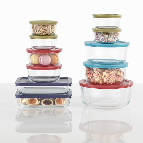 pyrex 22 piece food storage