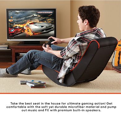 Sharper Image Foldable Gaming Chair with Onboard Speakers