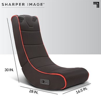 Sharper Image Foldable Gaming Chair with Onboard Speakers