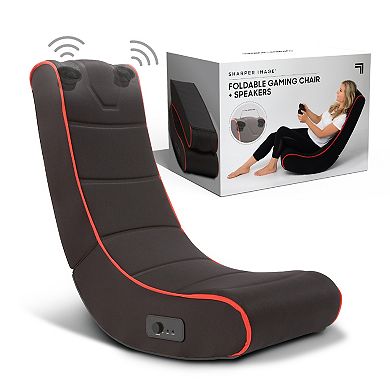 Sharper Image Foldable Gaming Chair with Onboard Speakers