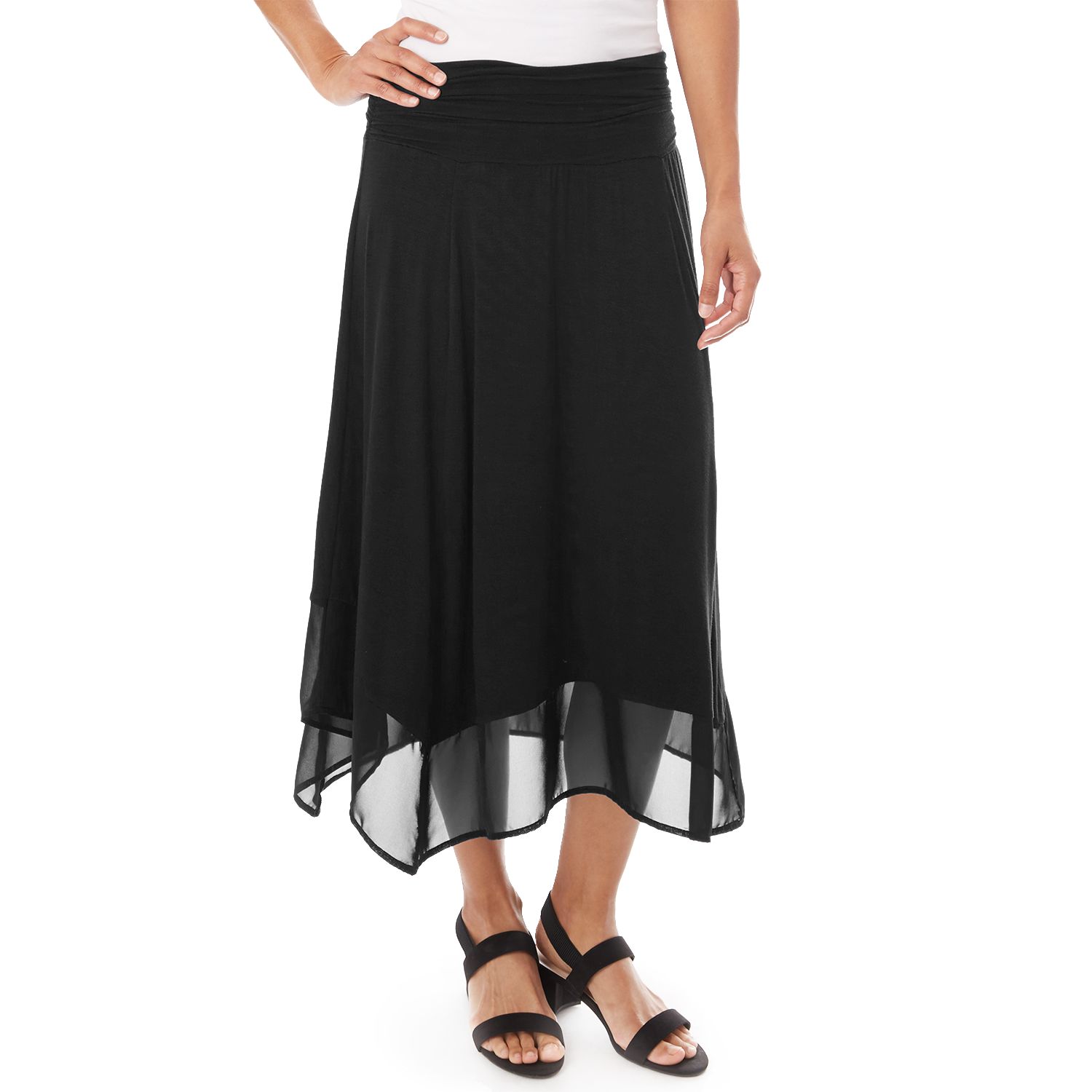 black maxi skirt kohls