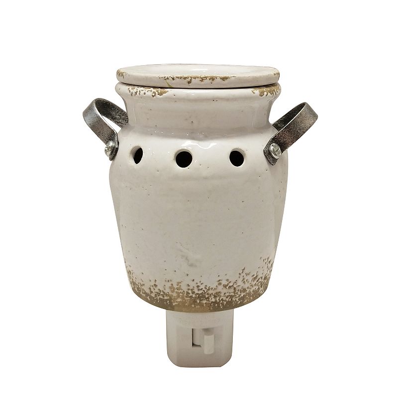 Sonoma Goods For Life Distressed Vase Outlet Wax Melt Warmer, White