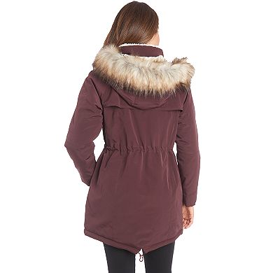 Women's Fleet Street Faux-Fur Hooded Midweight Anorak Jacket