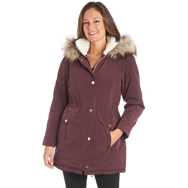 Women's Fleet Street Faux-Fur Hooded Midweight Anorak Jacket