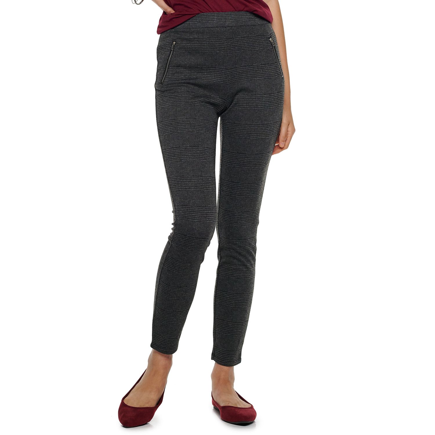 Juniors' Joe B Double Knit Skinny Pants