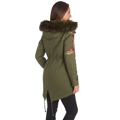 Women's Fleet Street Faux-Fur Hooded Midweight Anorak Parka