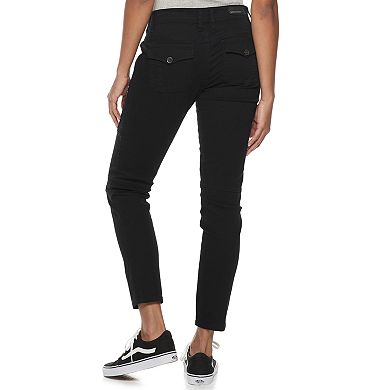 Juniors' UNIONBAY Blaire Stretch Twill Skinny Utility Camo Moto Pant