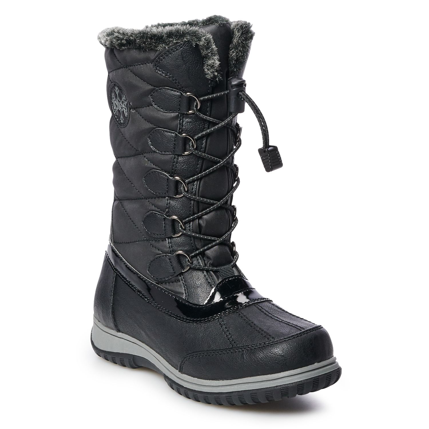 totes black snow boots