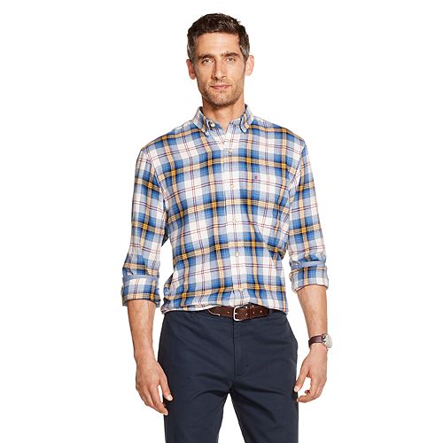Men's IZOD Sportswear Flannel Plaid Button-Down Shirt