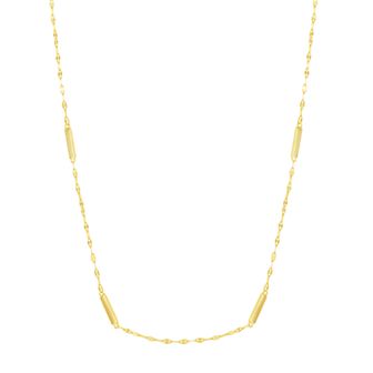 Argento Bella Sterling Silver Bars Twist Chain Necklace