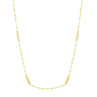 Argento Bella Sterling Silver Bars Twist Chain Necklace