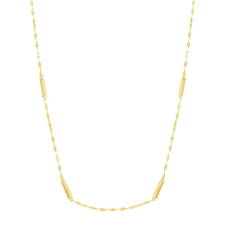 51082037 Sterling Silver Bars Twist Chain Necklace, Womens, sku 51082037