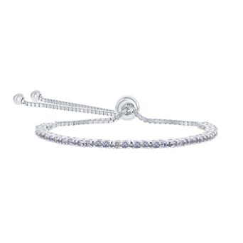 Argento Bella Sterling Silver 2mm Birthstone Bracelet