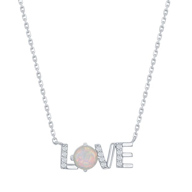 Kohls opal online necklace