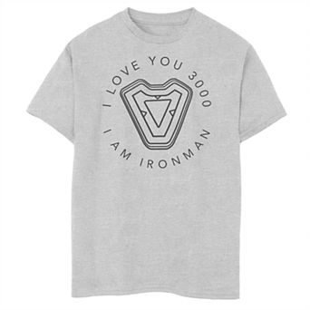 Boys 8-20 Marvel Iron Man Heart Tee