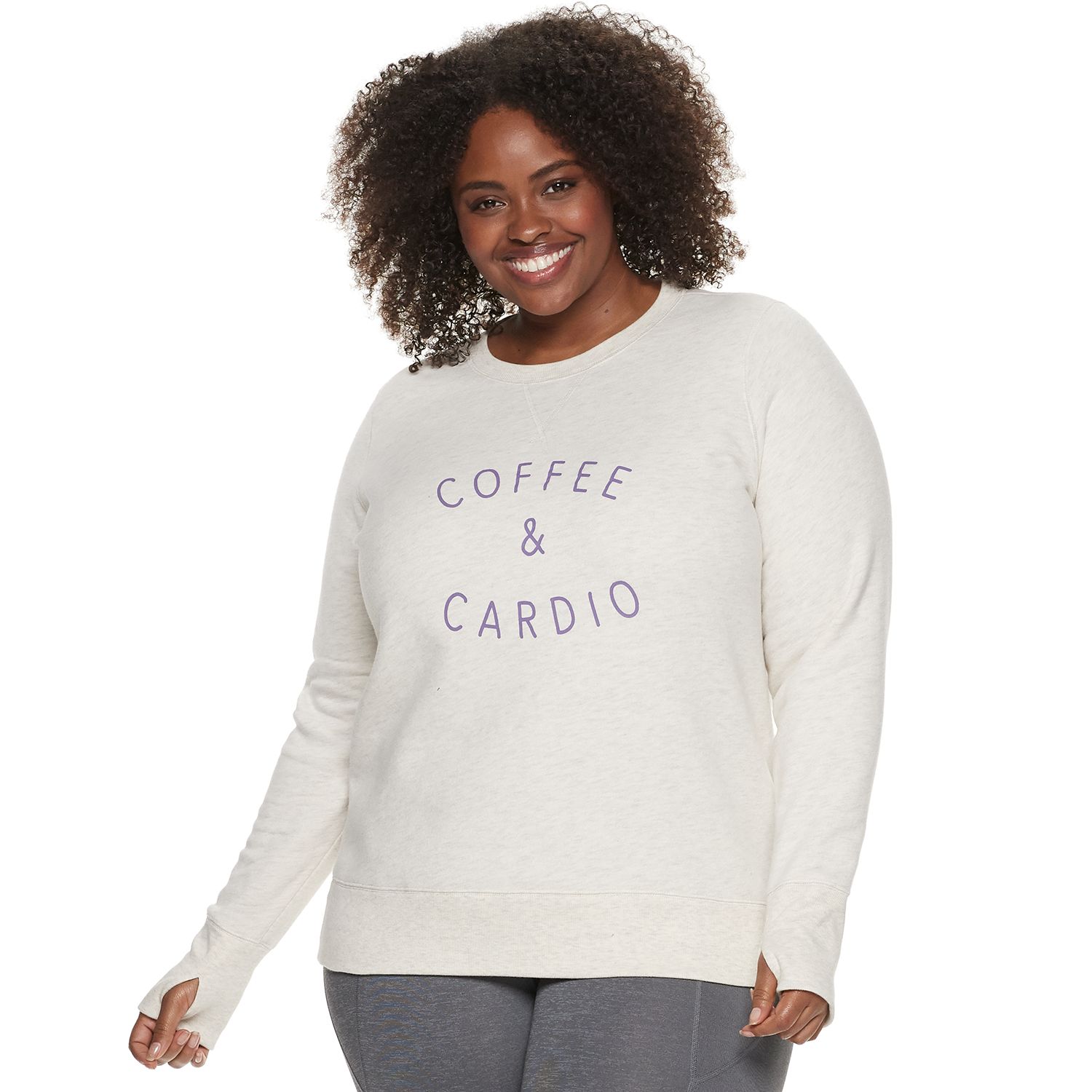 kohls sweatshirts womens plus