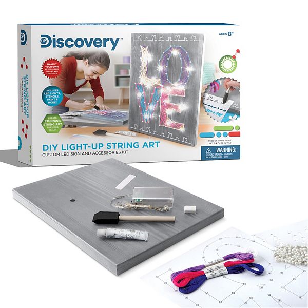 String Art Kit For Kids Ages 8-12, Make 14 Light-up Lan