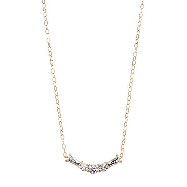 Taylor Grace 10k Gold Crystal Baguette Necklace