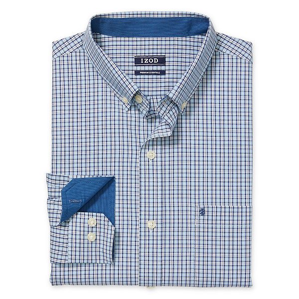 Men's IZOD Sportswear Premium Essentials Stretch Plaid Button-Down Shirt