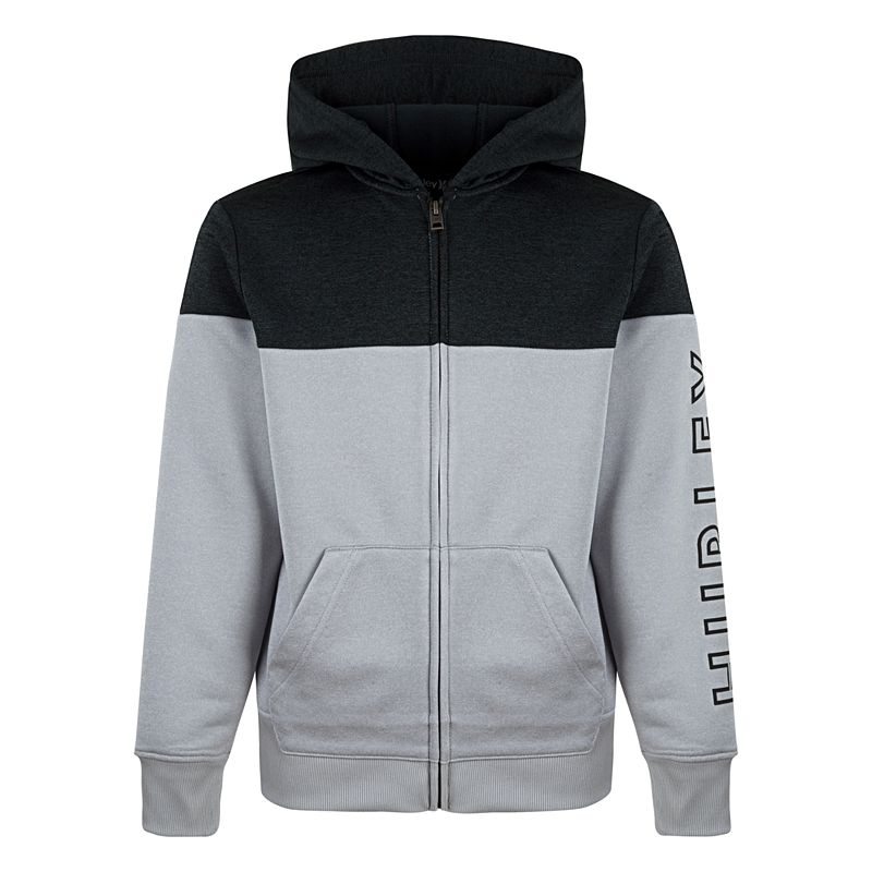 UPC 617846430399 product image for Boys 8-20 Hurley Dri-FIT Solar Colorblock Full-Zip Hoodie, Boy's, Size: Small, D | upcitemdb.com