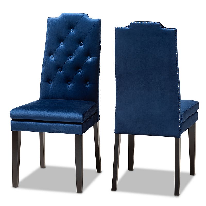 Baxton Studio Dylin Dining Chair, Blue