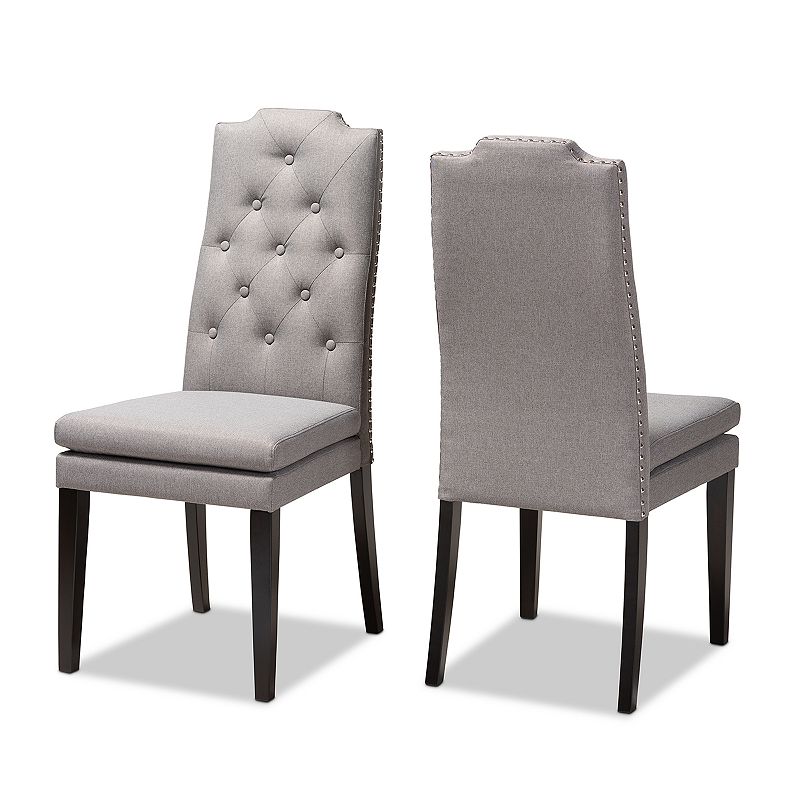 43057670 Baxton Studio Dylin Dining Chair, Grey sku 43057670