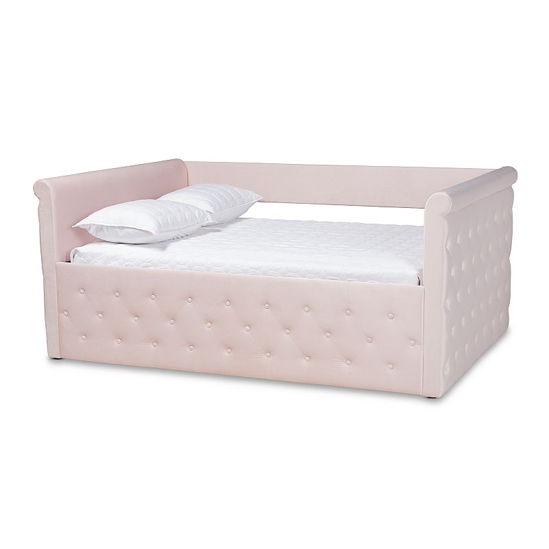 Baxton Studio Amaya Daybed, Pink, Queen