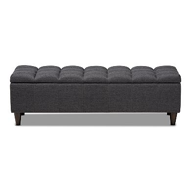 Baxton Studio Brette Ottoman