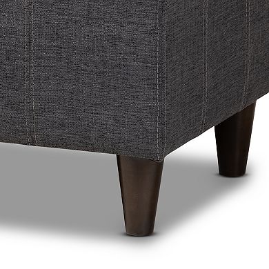 Baxton Studio Brette Ottoman