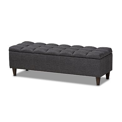 Baxton Studio Brette Ottoman