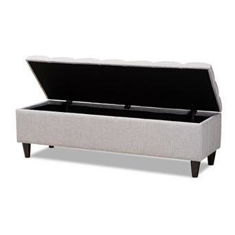 Baxton Studio Brette Ottoman