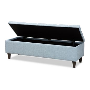 Baxton Studio Brette Ottoman