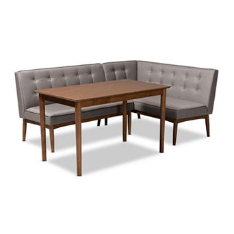 Baxton Studio Arvid 3 pc Dining Set