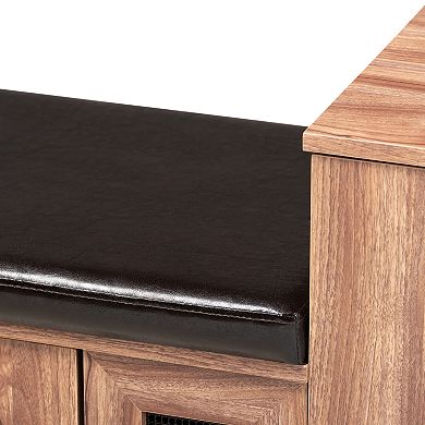 Baxton Studio Valina Shoe Cabinet