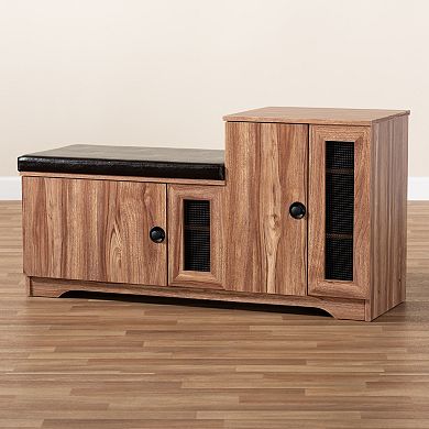 Baxton Studio Valina Shoe Cabinet